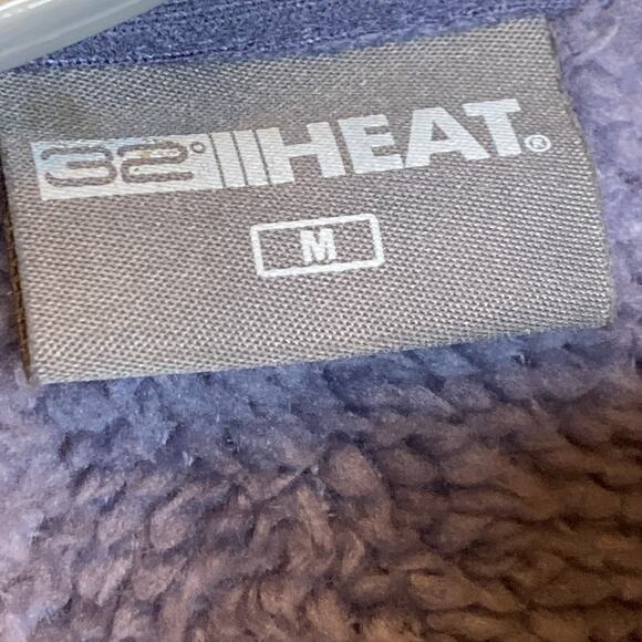 32 Degrees Heat Women's Blue Fleece 1/4 Zip Pullover Sweater Medium - Picture 8 of 11